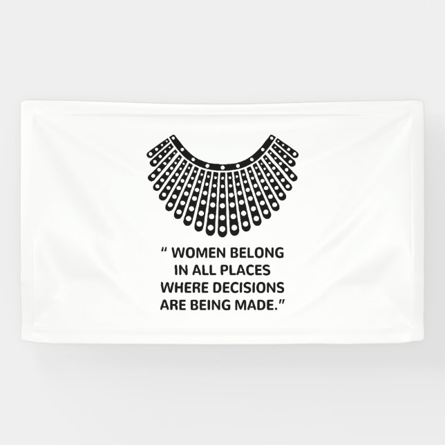 Supreme Court RUTH BADER GINSBURG Rbg Banner (Horizontal)