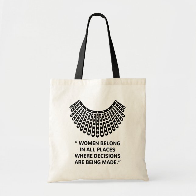 Supreme Court RUTH BADER GINSBURG Rbg Tote Bag (Front)