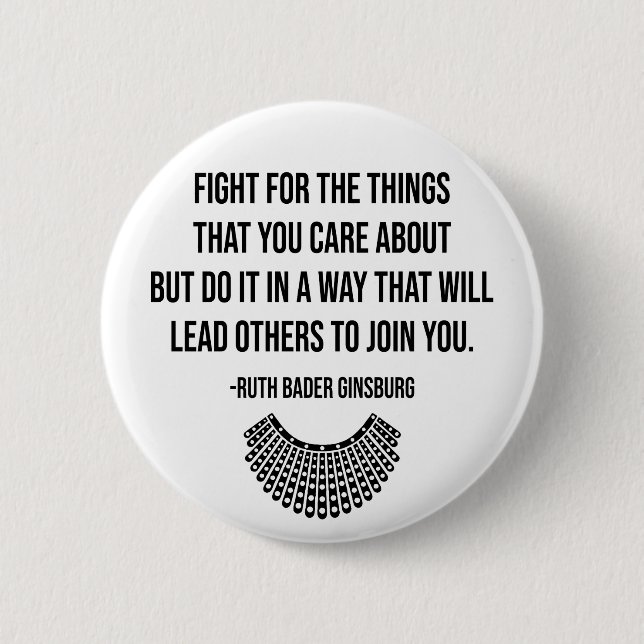 Supreme Court Vote, Ruth Bader Ginsburg RIP Button (Front)