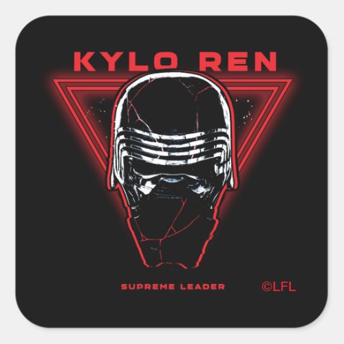 Supreme Leader Kylo Ren Square Sticker