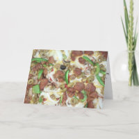"Supreme Pizza" Get Well Card