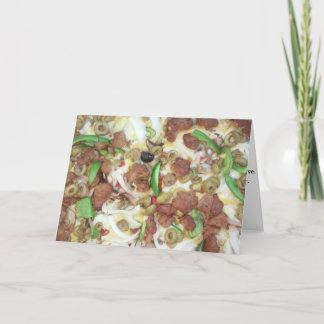 "Supreme Pizza" Get Well Card