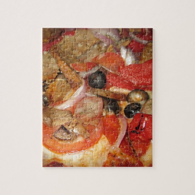 Supreme Pizza Jigsaw Puzzle (Vertical)