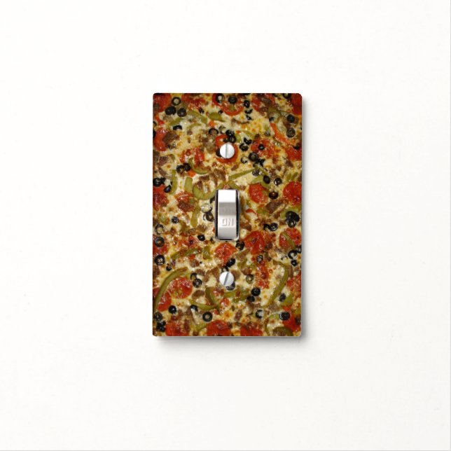 Supreme Pizza Light Switch Cover (In Situ)