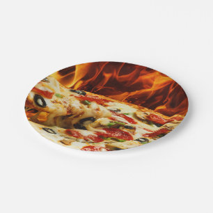 Supreme Pizza Paper Plates