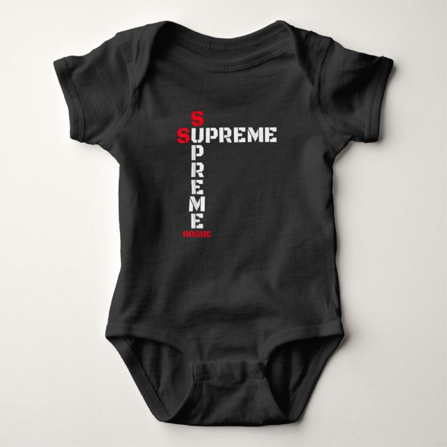 Supreme Rogue Warrior Patriot Military Armed Baby Bodysuit (Front)