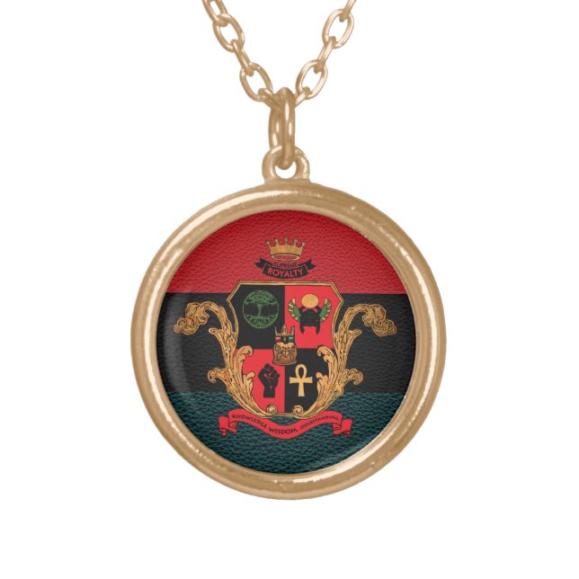Supreme Royalty Nobility Crest Necklace (Gold/Tri) (Front)