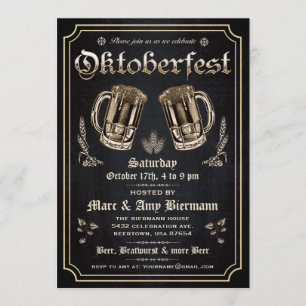 Supreme Vintage Oktoberfest Invitations v.3
