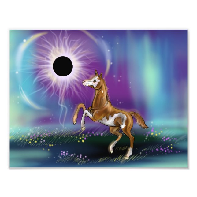 Suprise Eclipse Baby Horse WIP print (Front)