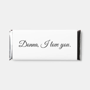 Suprise Proposal in White Hershey Bar Favors