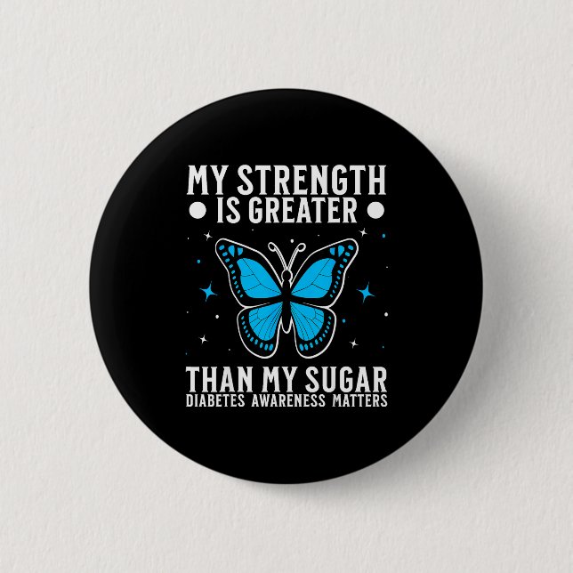 Suprt Diabetes Awareness Month Diabetes For Women  Button (Front)