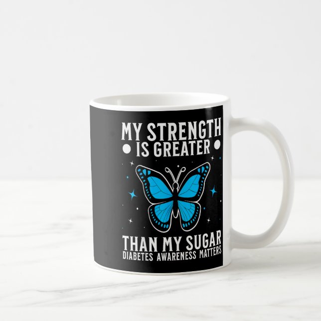 Suprt Diabetes Awareness Month Diabetes For Women  Coffee Mug (Right)