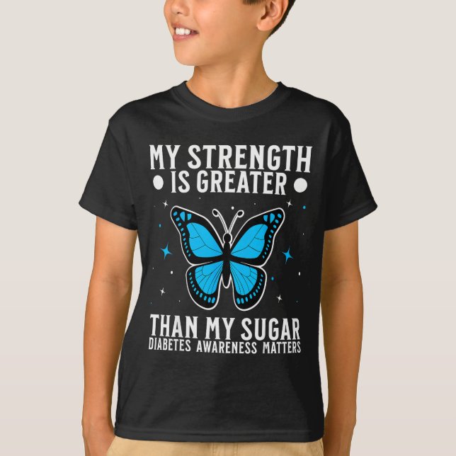 Suprt Diabetes Awareness Month Diabetes For Women  T-Shirt (Front)