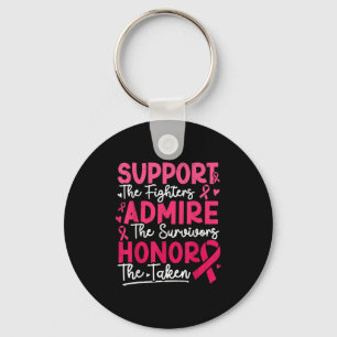 Suprt Fighters Admire Survivors Breast Cancer Awar Keychain