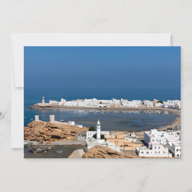 Sur town near Muscat - Oman Invitation (Front)