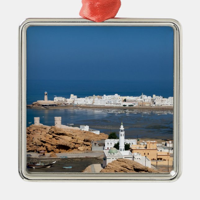 Sur town near Muscat - Oman Metal Ornament (Front)