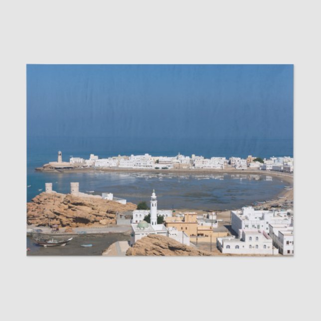Sur town near Muscat - Oman Tissue Paper (Front)