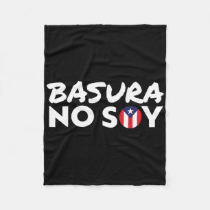 Sura No Soy Puerto Rico Flag I'm Not Garge Spanish Fleece Blanket