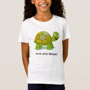 "Sure and Steady" Turtle Cartoon Custom T-Shirt