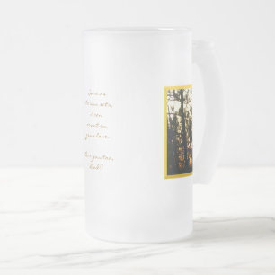 Sure as the Sun Sets Frosted Glass Mug for Dad