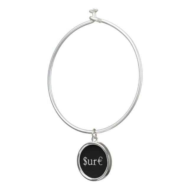Sure funny money bangle bracelet (3/4)
