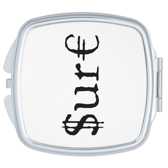Sure funny money mirror for makeup (Side)