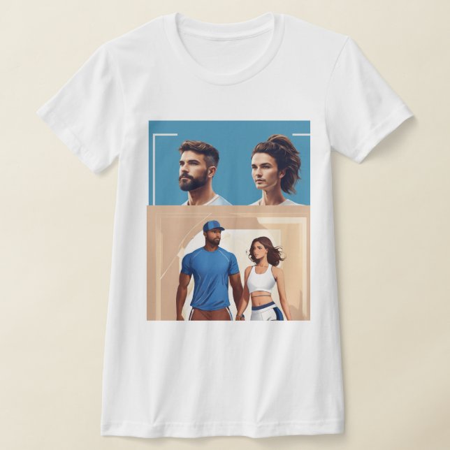 Sure, how about something like: "Unisex T-Shirts w (Laydown)