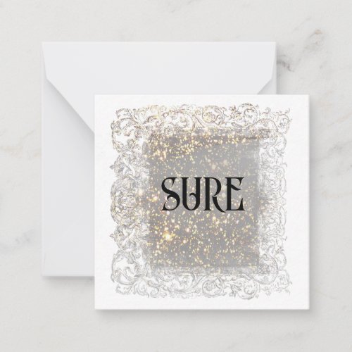   SURE  Relationship AP63 Flat Note Card