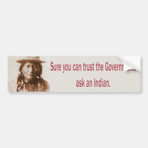 Sure you can trust the government bumper sticker