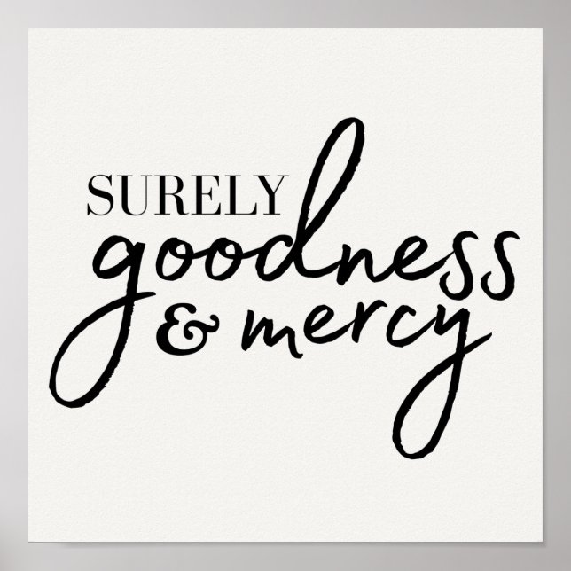 Surely Goodness & Mercy Poster (Front)