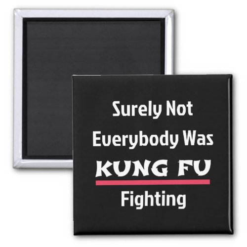 Surely Not Everybody Was KUNG FU Fighting Magnet