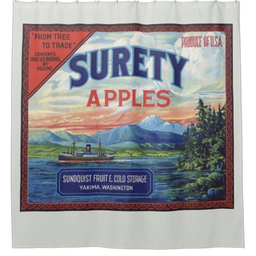 Surety Apples Shower Curtain