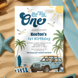 Surf 1st Birthday Invitation - The Big One
