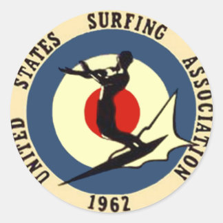 surf-3 classic round sticker