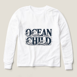 Surf Aesthetic Ocean Child Wave Graphic Tri-Blend Shirts