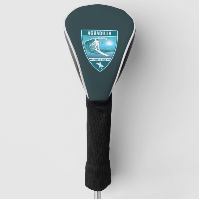 Surf Aguadilla Puerto Rico Golf Head Cover (Front)