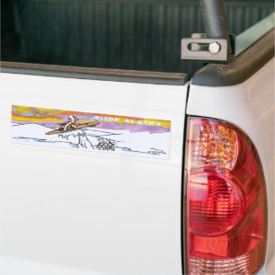 Surf Alaska bumper sticker