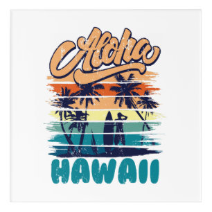 Surf - Aloha Hawaii Acrylic Print