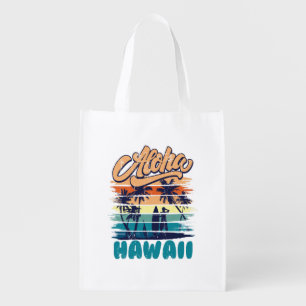 Surf - Aloha Hawaii Grocery Bag