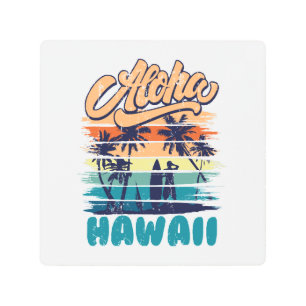 Surf - Aloha Hawaii Metal Print