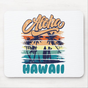 Surf - Aloha Hawaii Mouse Pad
