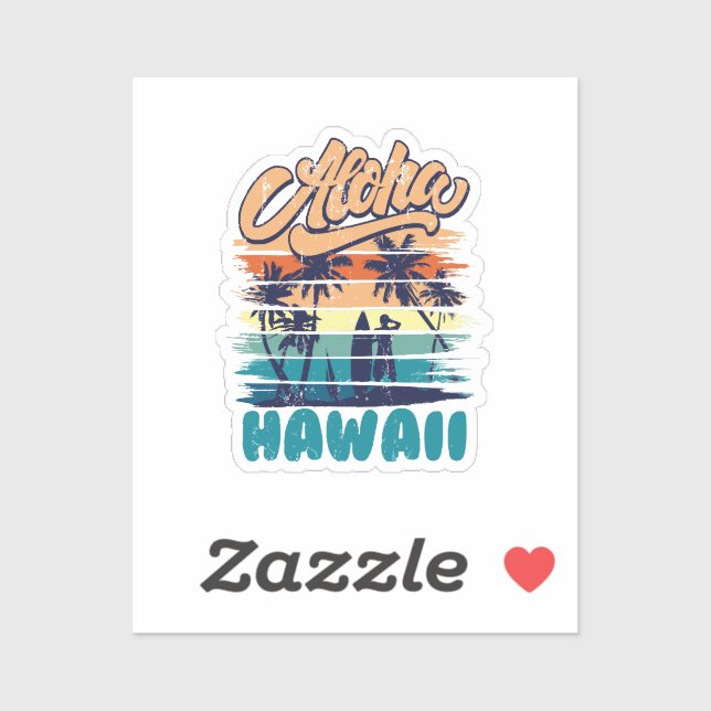 Surf - Aloha Hawaii Sticker (Sheet)