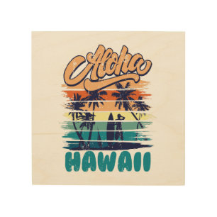 Surf - Aloha Hawaii Wood Wall Art