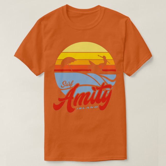 Surf Amity Island1 T-Shirt (Design Front)
