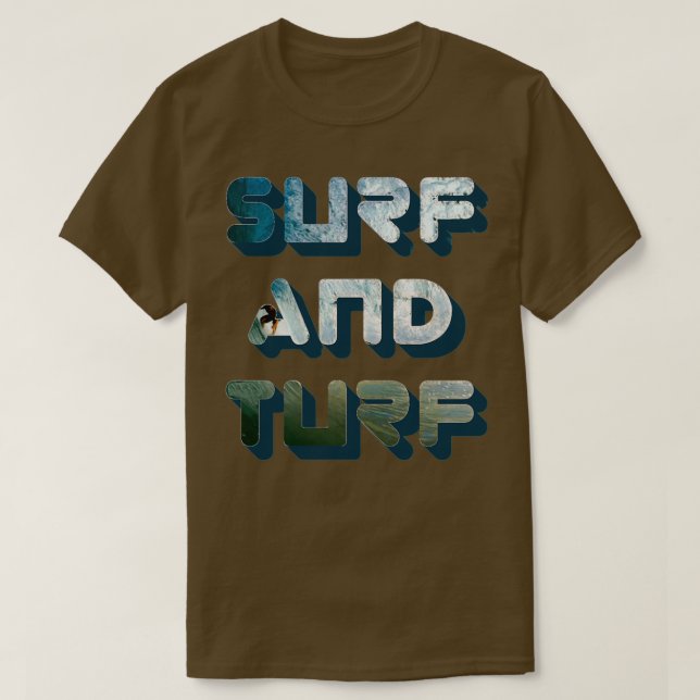 Surf and Turf Beachlife T-Shirt (Design Front)