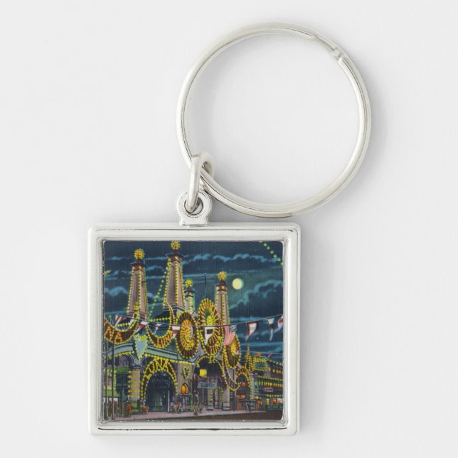 Surf Avenue View of Luna Park Entrance at Keychain (Front)