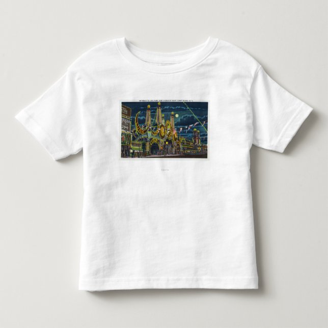 Surf Avenue View of Luna Park Entrance at Toddler T-shirt (Front)