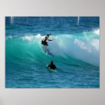 Surf Background Poster Print