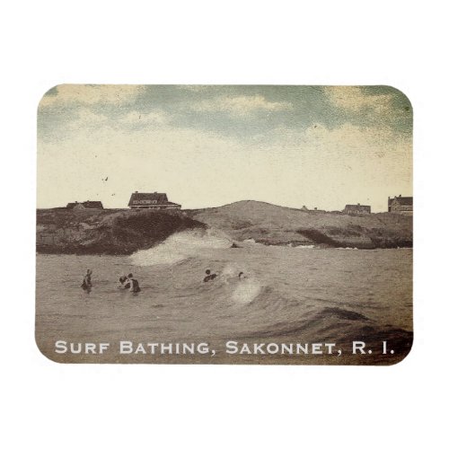 Surf Bathing Sakonnet _ Little Compton RI Magnet