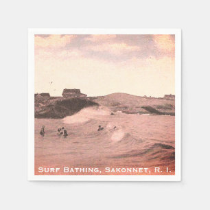 Surf Bathing, Sakonnet - Little Compton, RI Napkins